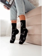 Milena ponožky 0200-093 Cat obrysy 37-41 Milena ponožky 0200-093 Cat obrysy 37-41