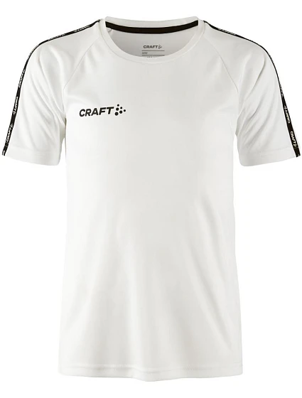 Craft Teamwear Squad Go Contrast Jersey Jr Dětské kontrastní sportovní tričko 82.2727 white Craft Teamwear Squad Go Contrast Jersey Jr Dětské kontrastní sportovní tričko 82.2727 white