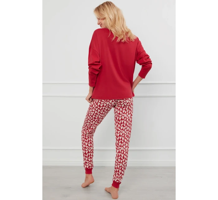 Italská móda Evora long r. long sp. barva:c.red/print Italská móda Evora long r. long sp. barva:c.red/print