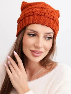 Čepice s rolováním Magda K293 camel