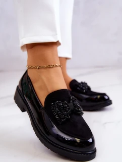 Elegantní Lakované Mokasíny Černé model 21578388 - S.Barski