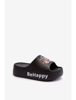 Lehké Dámské Žabky na Hrubé Podrážce s Medvídkem Pianové Černé Serefina Lehké Dámské Žabky na Hrubé Podrážce s Medvídkem Pianové Černé Serefina