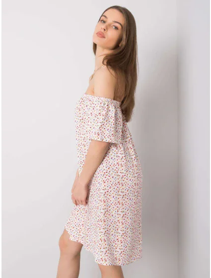 Šaty D73771M30145G bílé a červené