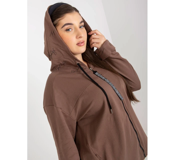 Mikina RV BL 8266.34P hnědá