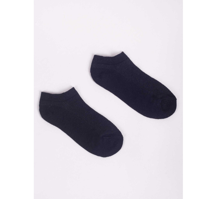 Yoclub Chlapecké kotníkové tenké bavlněné ponožky Basic Plain Colours 6-Pack SKS-0027C-0000-004 Multicolour