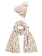 Dámský set šály a čepice Vuch Sheron Set Beige