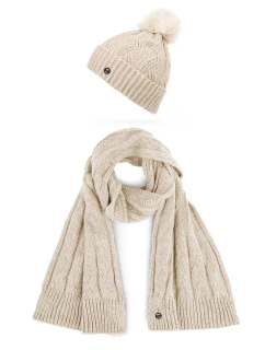 Dámský set šály a čepice Vuch Sheron Set Beige