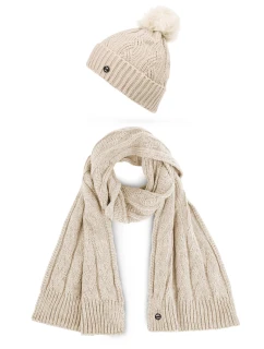 Dámský set šály a čepice Vuch Sheron Set Beige
