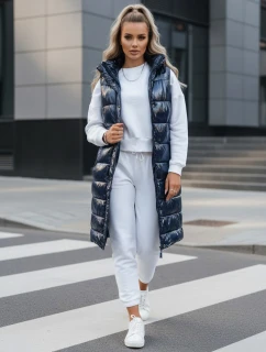 Dámská prošívaná vesta modrá Dstreet model 21970177 - FashionStreet