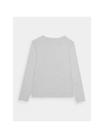 Dámské oversize hladké tričko s dlouhým rukávem model 21432182 - 4F Dámské oversize hladké tričko s dlouhým rukávem model 21432182 - 4F