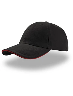Liberty Sandwich 6 panelová kšiltovka  black/red model 22411091 - Atlantis Headwear