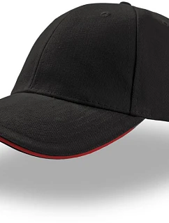 Liberty Sandwich 6 panelová kšiltovka  black/red model 22411091 - Atlantis Headwear