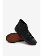 Pánské Zimní Tenisky Z Eko Kůže Big Star OO174247 HI-POLY SYSTEM Černé Pánské Zimní Tenisky Z Eko Kůže Big Star OO174247 HI-POLY SYSTEM Černé