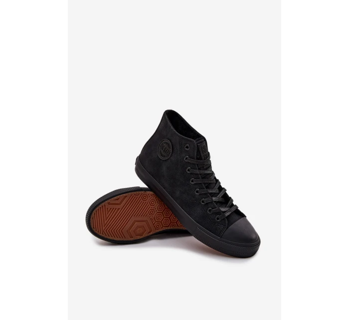 Pánské Zimní Tenisky Z Eko Kůže Big Star OO174247 HI-POLY SYSTEM Černé Pánské Zimní Tenisky Z Eko Kůže Big Star OO174247 HI-POLY SYSTEM Černé