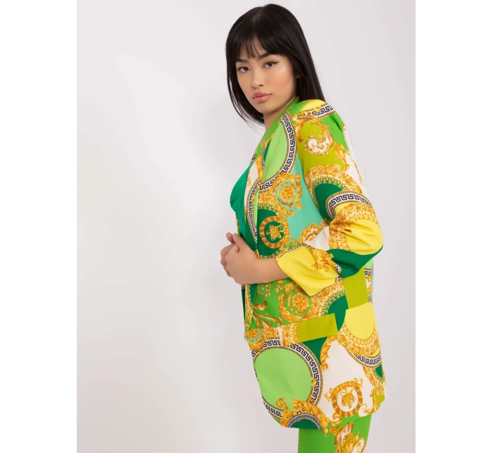 Marynarka DHJ MA jasny zielony model 20087921 - FPrice Marynarka DHJ MA jasny zielony model 20087921 - FPrice