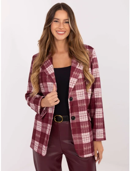 Marynarka MI MA model 21441053 bordowy - FPrice Marynarka MI MA model 21441053 bordowy - FPrice