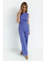 model 20589656 Kombinéza se širokými nohavicemi světle fialová - STYLOVE model 20589656 Kombinéza se širokými nohavicemi světle fialová - STYLOVE