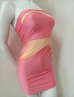 Dámské sexy šaty ISF2213 růžové - Koucla