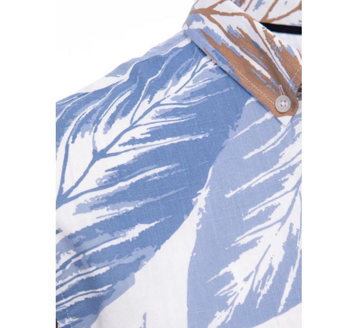 Pánská bílá košile s krátkým rukávem FashionStreet KX1033