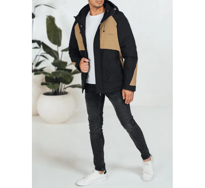 Pánská zimní bunda s kapucí FashionStreet camel TX5041