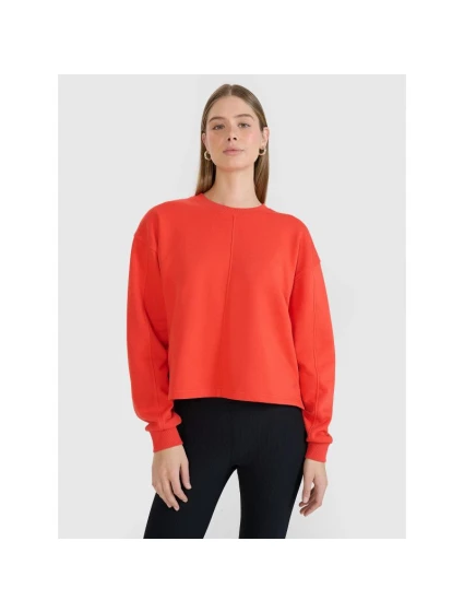 Dámská mikina model 21434893 oversize bez kapuce - 4F Dámská mikina model 21434893 oversize bez kapuce - 4F