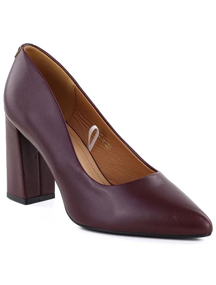 Bordó semišové lodičky na jehlovém podpatku Sergio model 22078961 - LEONE Bordó semišové lodičky na jehlovém podpatku Sergio model 22078961 - LEONE