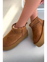 Dámské sněhule z přírodního semiše Camel model 21821905 - Boto