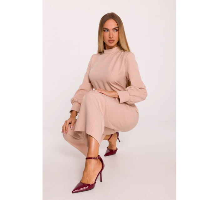 M879 Kombinéza se stojáčkem - béžová