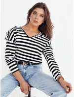 Dámská pruhovaná halenka černá Dstreet model 21972940 - FashionStreet