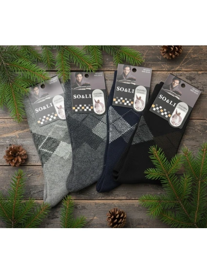 SO&LI ponožky model 21817941 Angora pánské 3946 - WiK