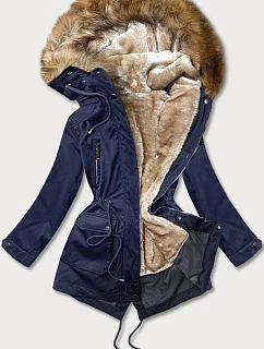PARKA DAMSKA Z GRANATOWA model 21798978 - LHD