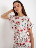 Sukienka WN SK model 21110920 biało czerwony - FPrice Sukienka WN SK model 21110920 biało czerwony - FPrice