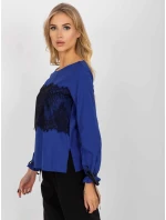 Dámská halenka model 20847149 Královská modř s černou - FPrice