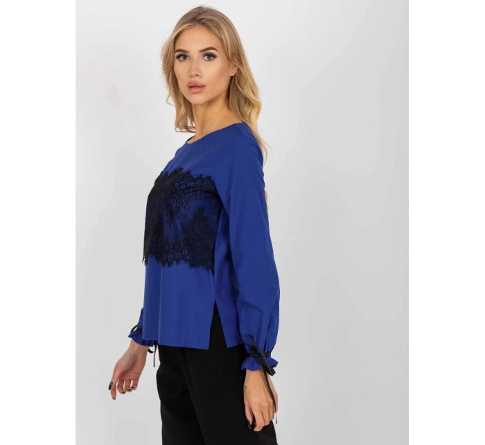 Dámská halenka model 20847149 Královská modř s černou - FPrice