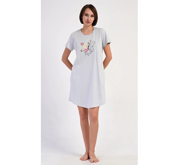 Dámské domácí šaty s krátkým rukávem Amelia