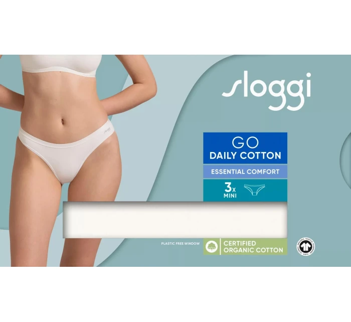 sloggi GO Daily Cotton Mini 3P - WHITE - SLOGGI WHITE - SLOGGI sloggi GO Daily Cotton Mini 3P - WHITE - SLOGGI WHITE - SLOGGI