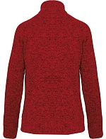 K Dámská melanžová pletená fleecová bunda 20. red melange model 22423088 - Kariban K Dámská melanžová pletená fleecová bunda 20. red melange model 22423088 - Kariban