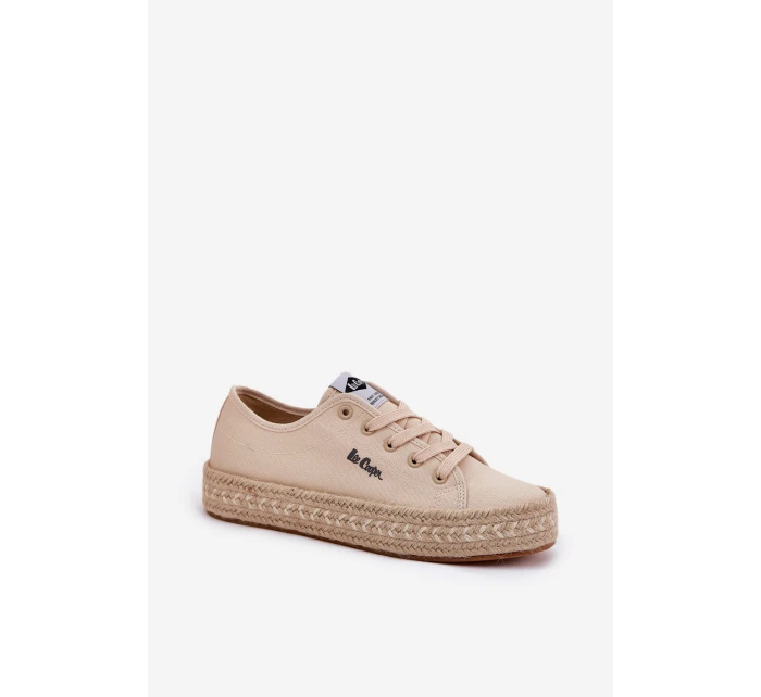 Dámské tenisky s pletením model 21693309 Béžové - Lee Cooper