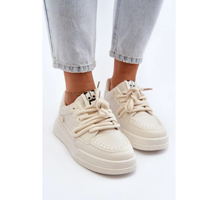 Dámské eko kožené tenisky Béžová Avanalis Dámské eko kožené tenisky Béžová Avanalis