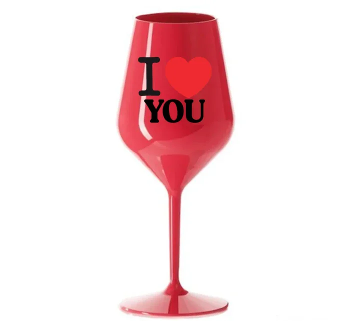 Personalizovaná nerozbitná sklenice - I love 