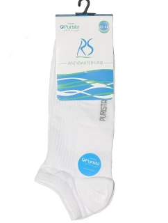 Pánské kotníkové ponožky Socks  Antibakteriální Bílá - Regina
