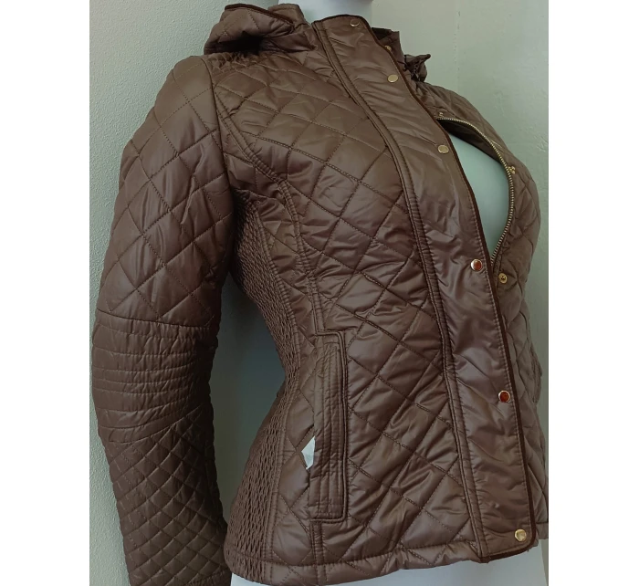 Dámská sezónní bunda 7059A hnědá - Goodlooking