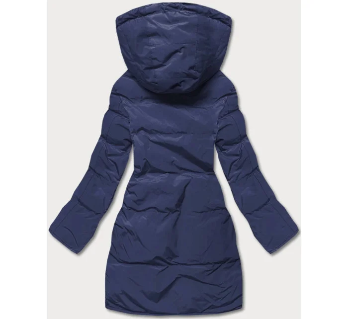 PIKOWANA ZIMOWA KURTKA DAMSKA GRANATOWA model 21244850 - LHD