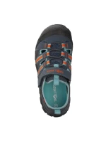 Trollkids Kids Kids Sandefjord Sandal XT dark navy/dusky turquoise/glow orange (668-110) dětské sportovní sandály pro chlapce/dívky