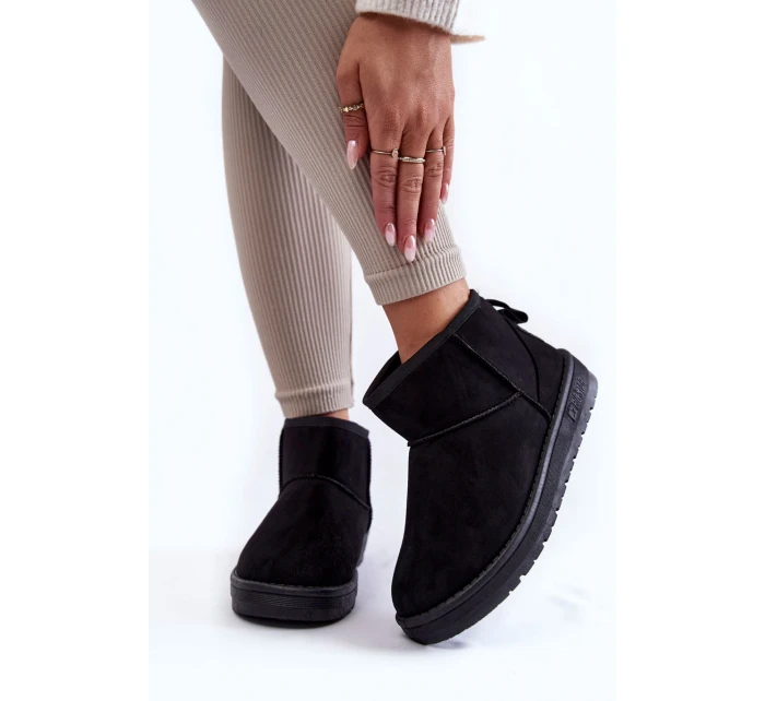 Dámské teplé sněhule Big Star model 21599856 Černe - Big Star Shoes Dámské teplé sněhule Big Star model 21599856 Černe - Big Star Shoes