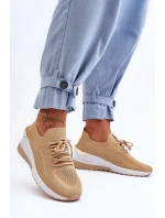 Sportovní Boty Na Podpatku Bežové model 21627622 - Boto Sportovní Boty Na Podpatku Bežové model 21627622 - Boto