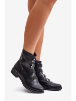 Zateplené dámské boty na zip černé Evalith Zateplené dámské boty na zip černé Evalith