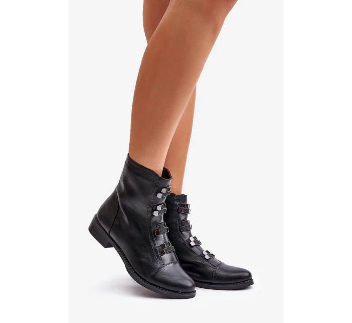 Zateplené dámské boty na zip černé Evalith Zateplené dámské boty na zip černé Evalith