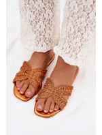 Dámské ploché oranžové pantofle model 22032000 - Boto