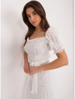 Sukienka LK SK model 21110946 biały - FPrice Sukienka LK SK model 21110946 biały - FPrice